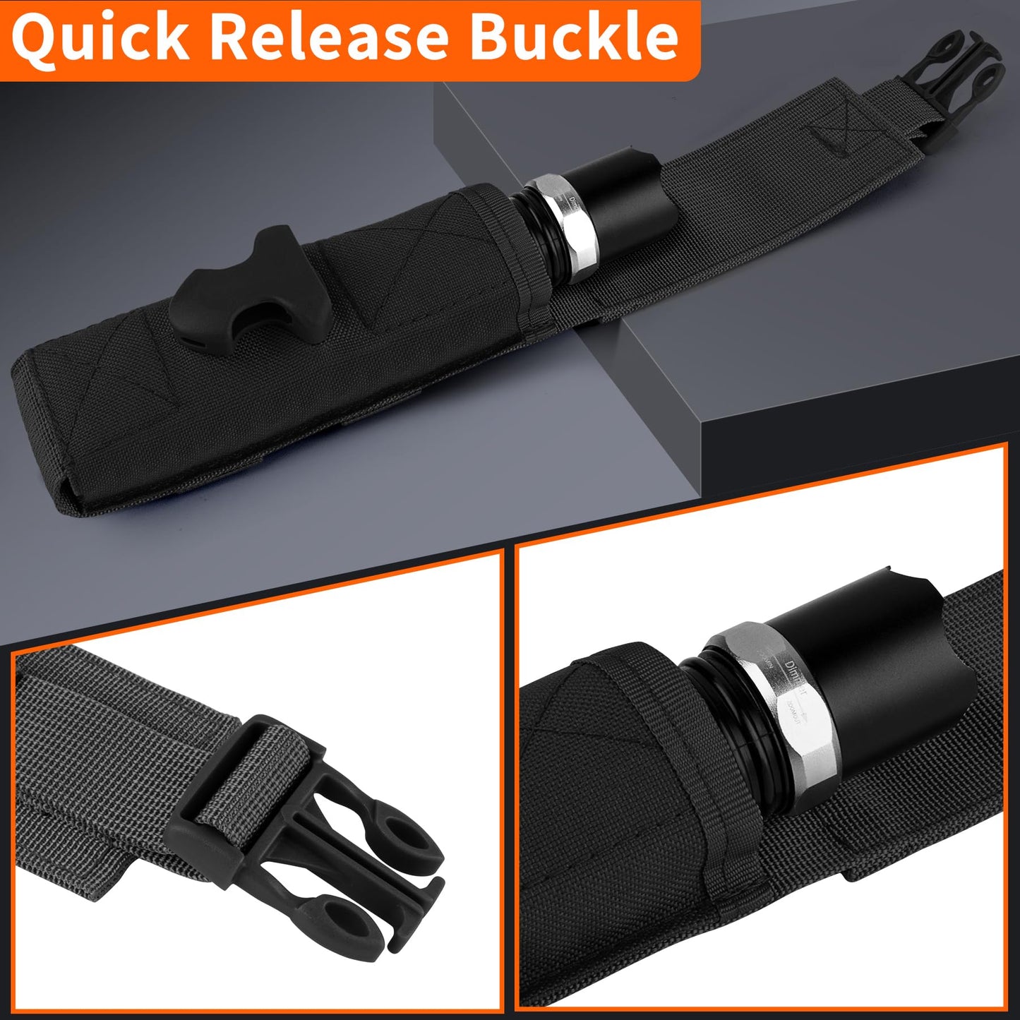bvya 2 Pack Tactical Molle Flashlight Pouch Holster Case Belt Pouch, Lightweight Molle Pouch Mini Tool Pouch for Tactics Accessory