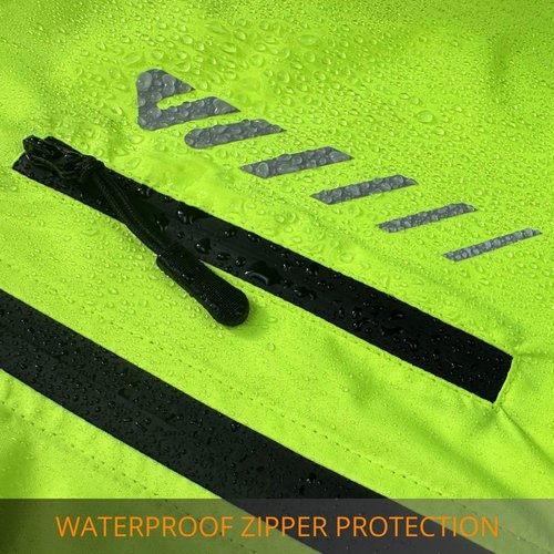 Lo.gas Men's Rain Jacket Waterproof with Hood Rain Shell Jacket Raincoat for Cycling Running Windbreaker green M