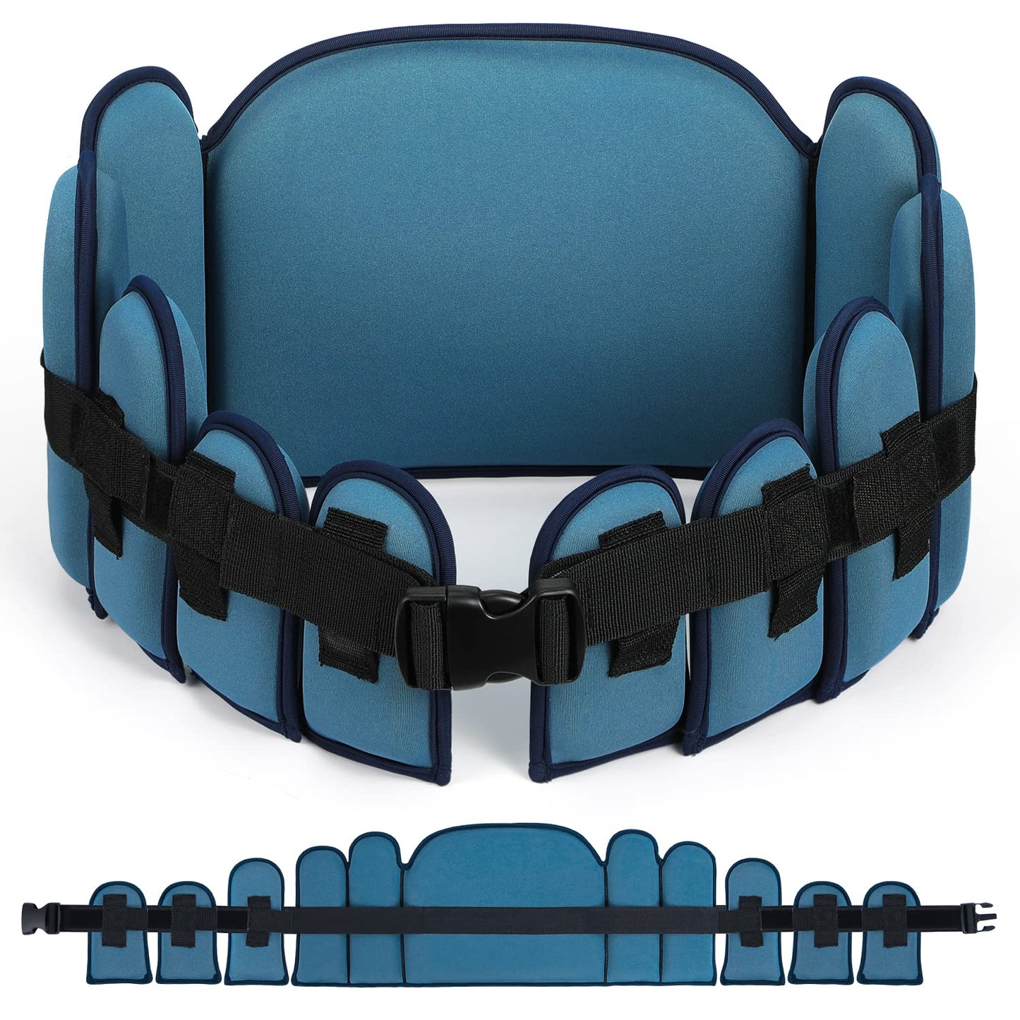 Aqua Belt Water Aerobics Equipment: Sportneer Swimming Pool Exercise Aqua Float Belts Jogger Floatation Buoyancy Belt Aquatic Training Accessories for Adults Youth Fitness Workout Therapy L