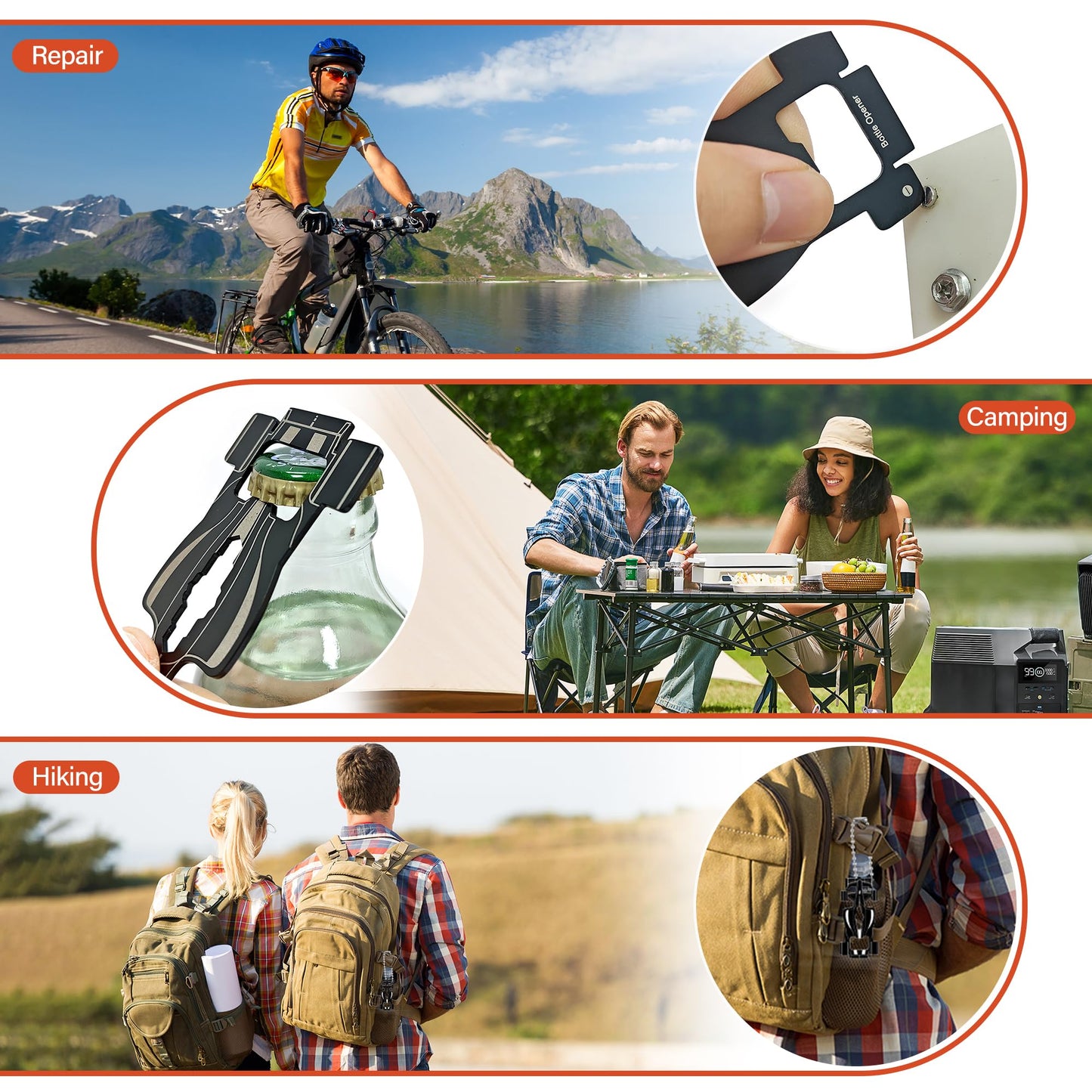 Funny Multitools Gadgets Men Gifts - Creative Racing Style 7 in 1 Small Tools for Dad Husband, Christmas Stocking Stuffer Gift Idea Boyfriend Son, Unique Gift for Birthday, Fathers Day, Valentines Day