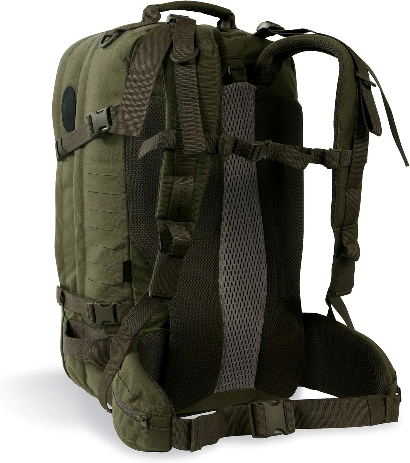 Tasmanian Tiger Mission Pack Mk II, 37L Combat Backpack with Laser Cut MOLLE System, YKK RC Zippers, Olive