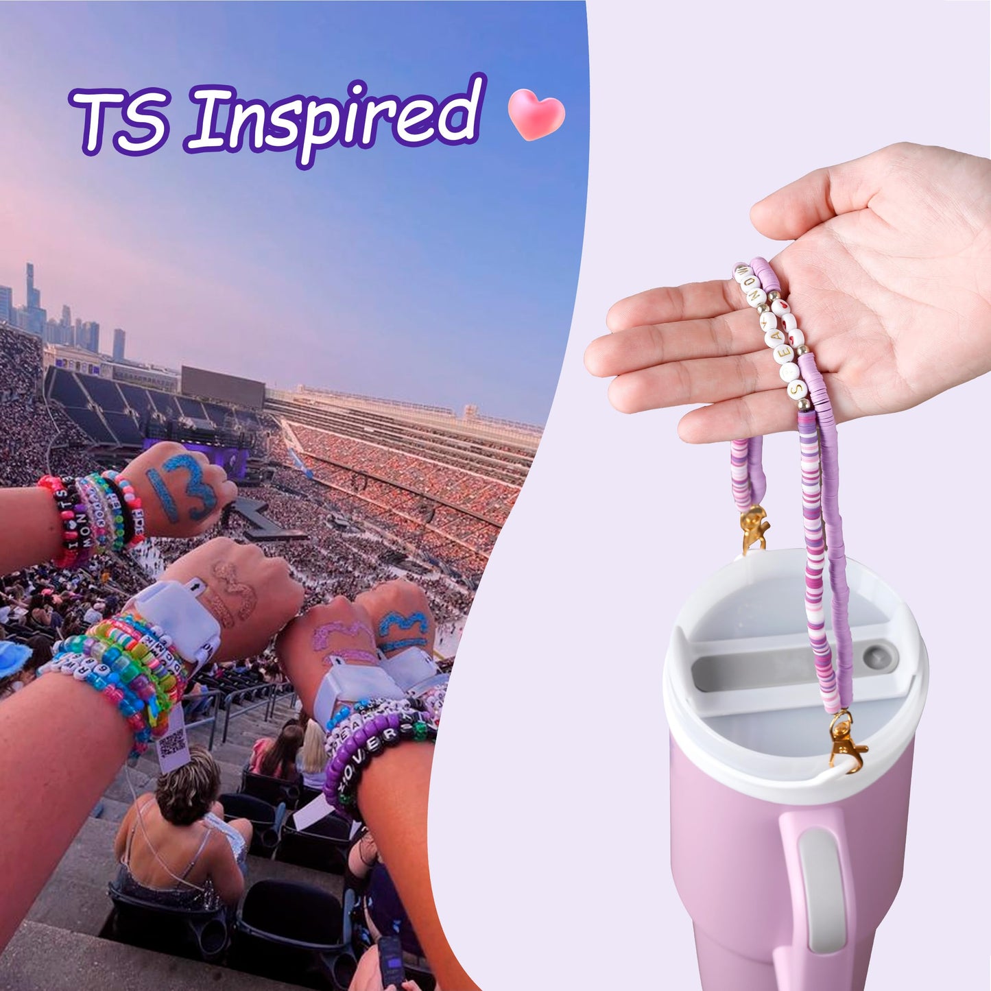 3pcs Water Bottle Holder with Strap, Pink, Purple, Hot Pink Cup Accessories 30oz 40oz 20oz, Cup Holder with Strap Compatible with Cup Accessories