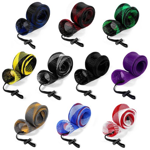 KPEPIX 10PCS Fishing Rod Sleeve with Lanyard-Fishing Pole Sleeve Fishing Rod Cover for Spinning Rod, Baitcasting Rod, Casting Rod, Sea Fishing Rod, Fly Rod and Sea Fishing Rod-Fishing Rod Sock Sleeve