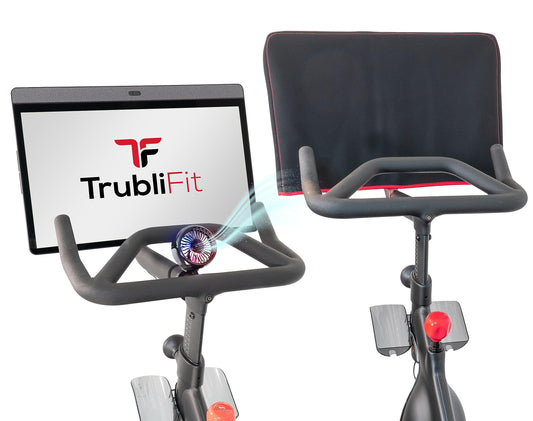 Custom Fan for Peloton Bike+ AND Monitor Cover for Peloton Bike+ or Tread or Row Bundle - Accessories for the Peloton Bike Plus