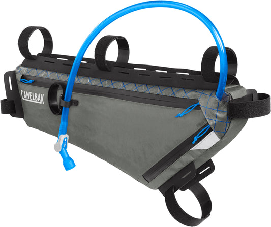 CamelBak M.U.L.E. Bikepacking Waterproof Triangle Frame Pack - Includes 2L Quickstow Hydration Reservoir Bladder, Large
