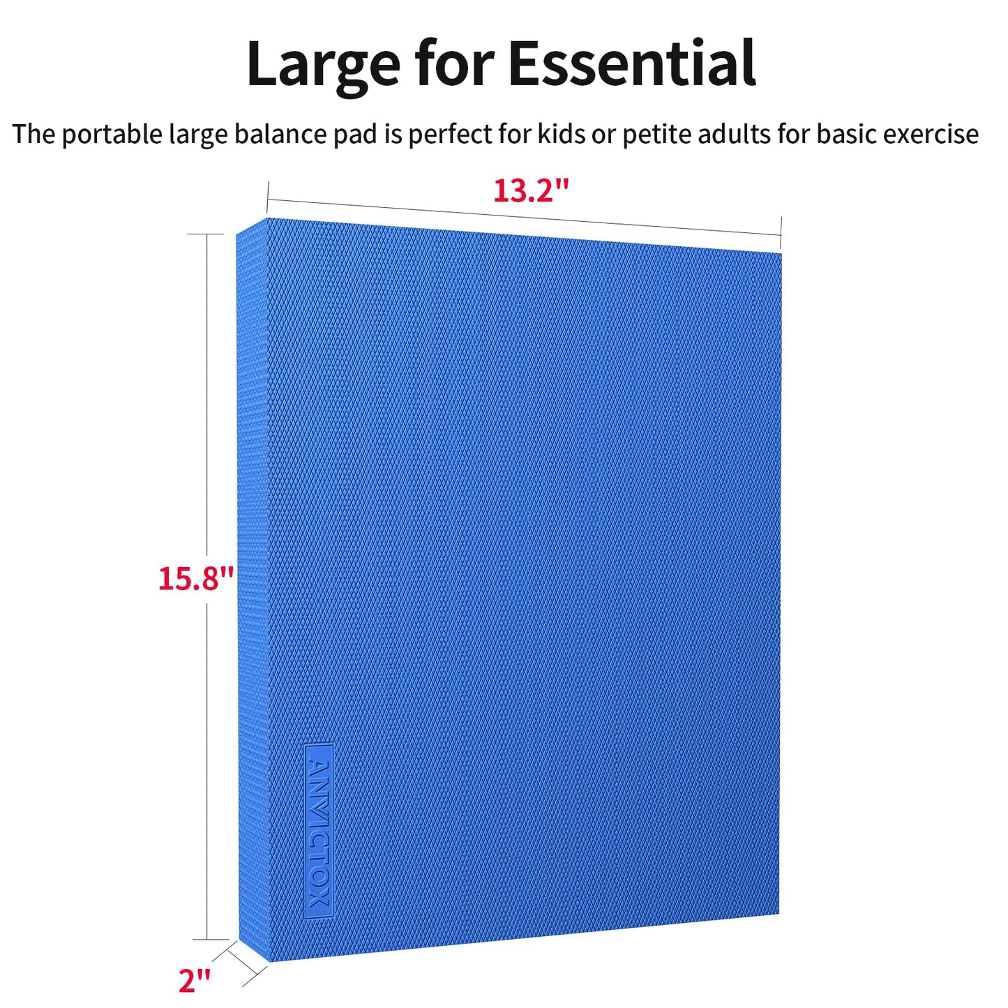 ANVICTOX Balance Pad 15.8 * 13.2 * 2 inch,Large Balance Pad for Physical Therapy,Foam Balance Board for Rehabilitation Stability Workout Knee and Ankle Exercise Strength Training