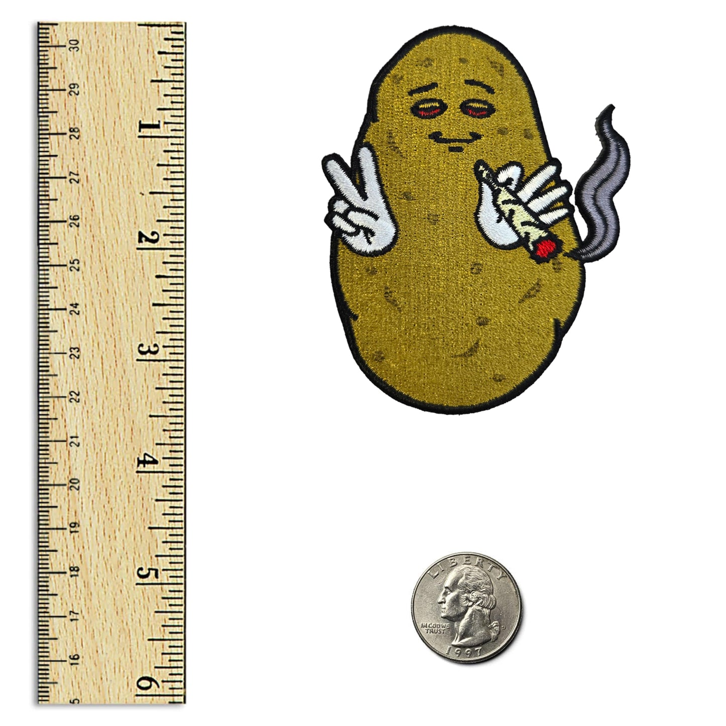 Kolorspun Baked Potato Patch - Hook and Loop Tactical Morale Patch