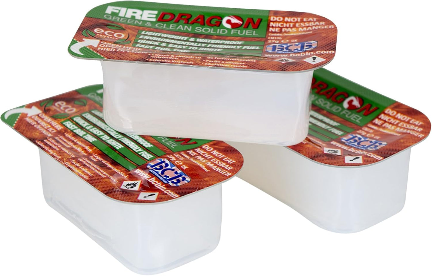Fire Dragon Solid Fuel Tablets - BCB Adventure, 6-Pack of 27g for Camping & Survival
