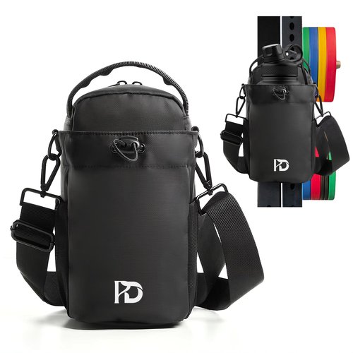 Magnetic Gym bag, Gym Bag for Men and Women, Magnetic Fitness Waist with Bottle Compartments and Accessories, Phone, Wallet and Keys.