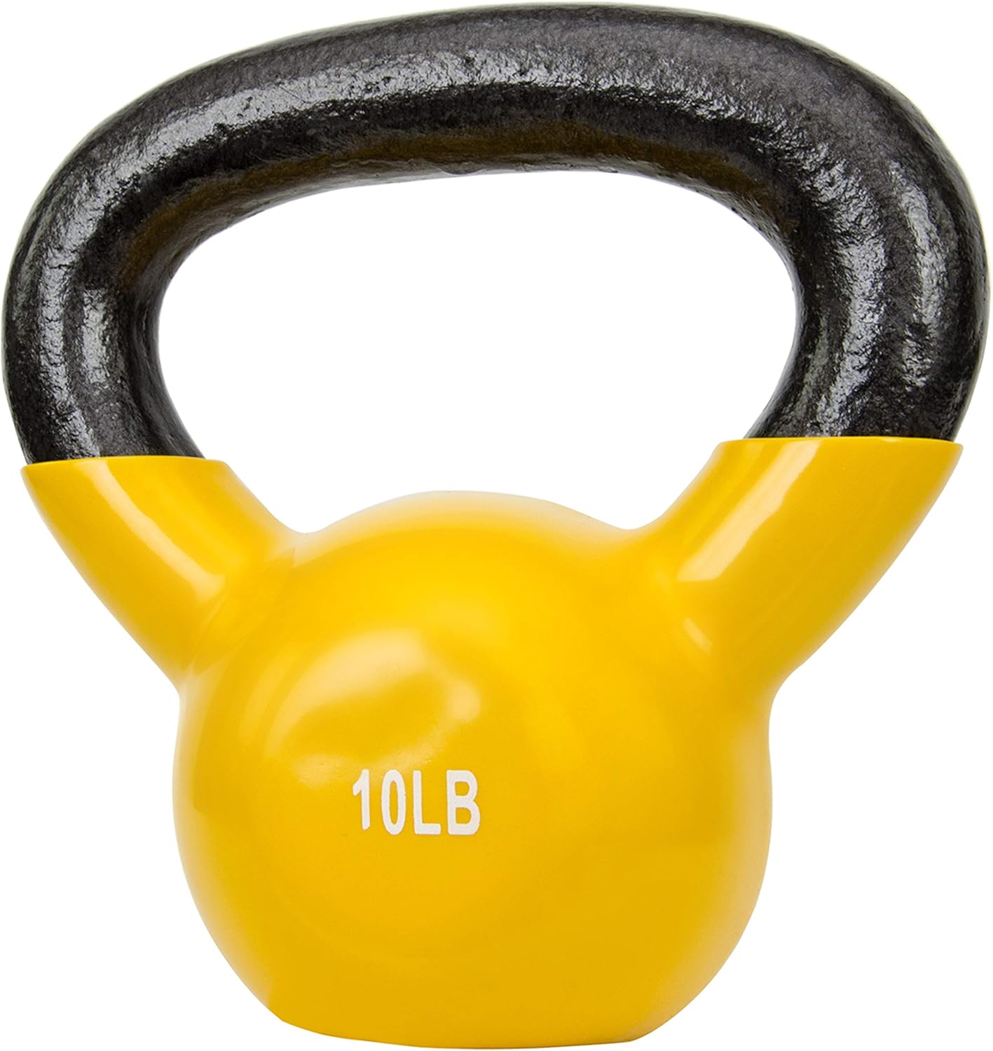 Sunny Health & Fitness Vinyl Coated Kettlebell for Strength Weight Training & Swinging Exercise - In 5, 10, 15, 20, 25 Pound