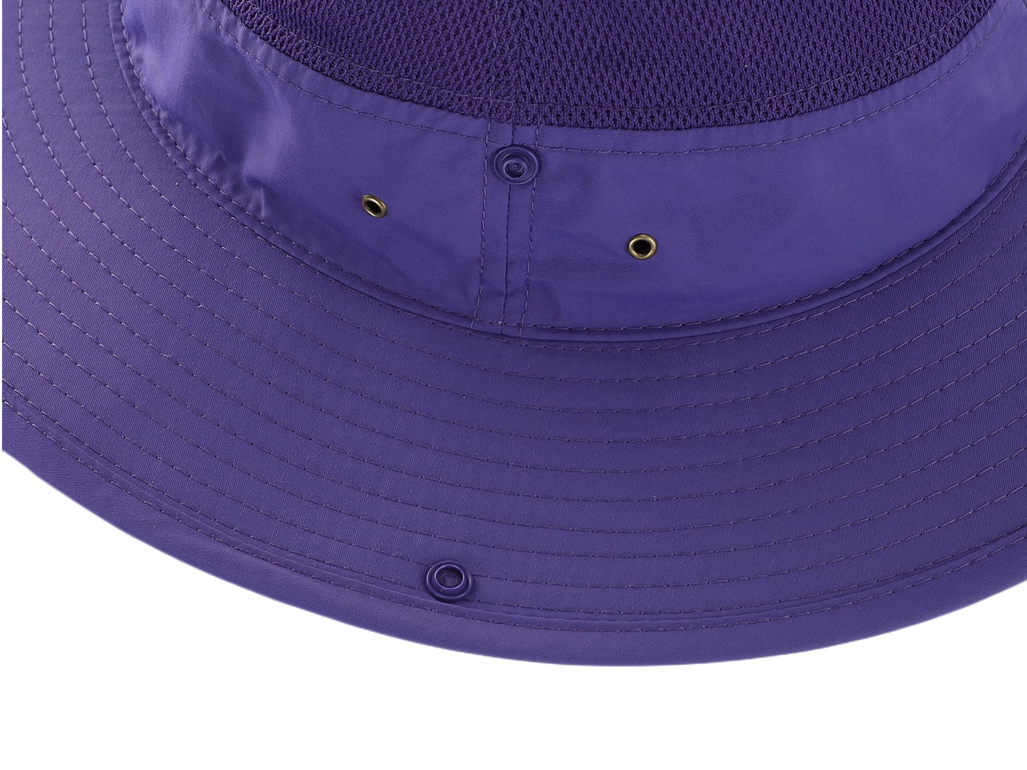 Connectyle Outdoor Mesh Sun Hat Wide Brim UV Sun Protection Hat Fishing Hiking Hat (Purple)