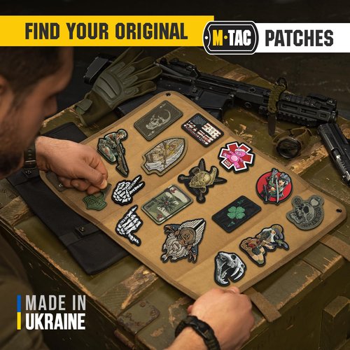 M-Tac Viking Invasion PVC 3D Morale Patch Military & Tactical Army (Odin Coyote)