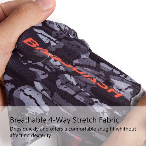 BASSDASH ALTIMATE Fishing Gloves Sun Protection Fingerless Hunting UPF 50+ Men’s Women’s UV Gloves