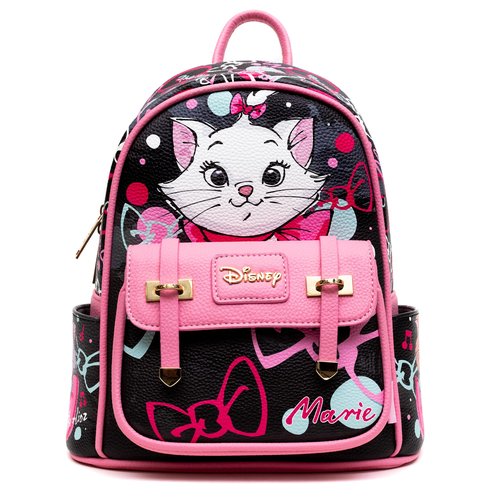 Wondapop Aristocats - Marie 11" Vegan Leather Fashion Mini Backpack