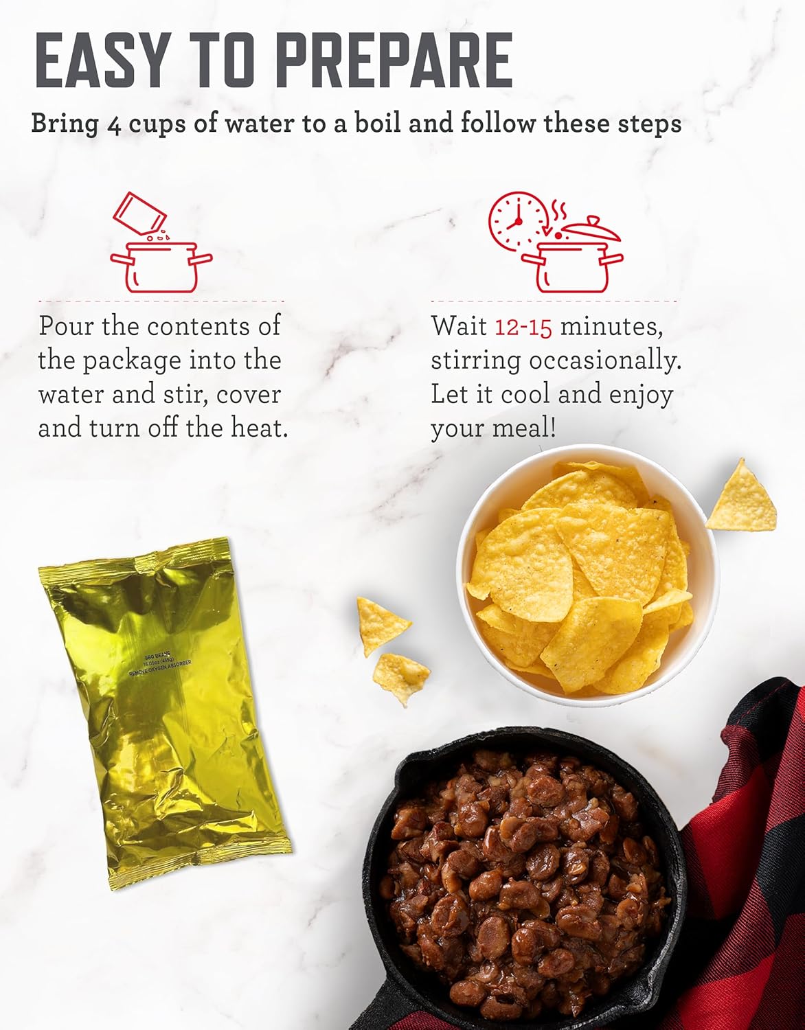 ReadyWise Emergency Food Supply - 132 Servings Survival Bucket, Dehydrated Meals for Camping & Disaster Prep, 25-Year Shelf Life