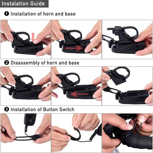 DAWAY A14 Electric Bike Horn - 110dB Loud Alarm with 5 Sound Modes & Free Screwdriver - Perfect Cycling Safety Gift for Kids & Adults
