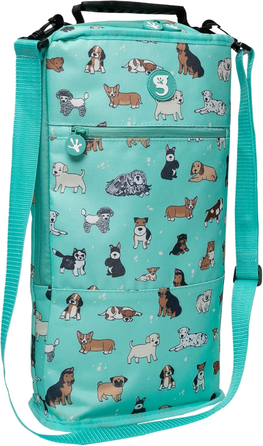 geckobrands Verticool Cooler - Insulated Portable Soft Cooler Bag with Adjustable Shoulder Strap, Holds 9 Cans or 2 Wine Bottles, Perfect for Beach, Picnics, and Outdoor Activities