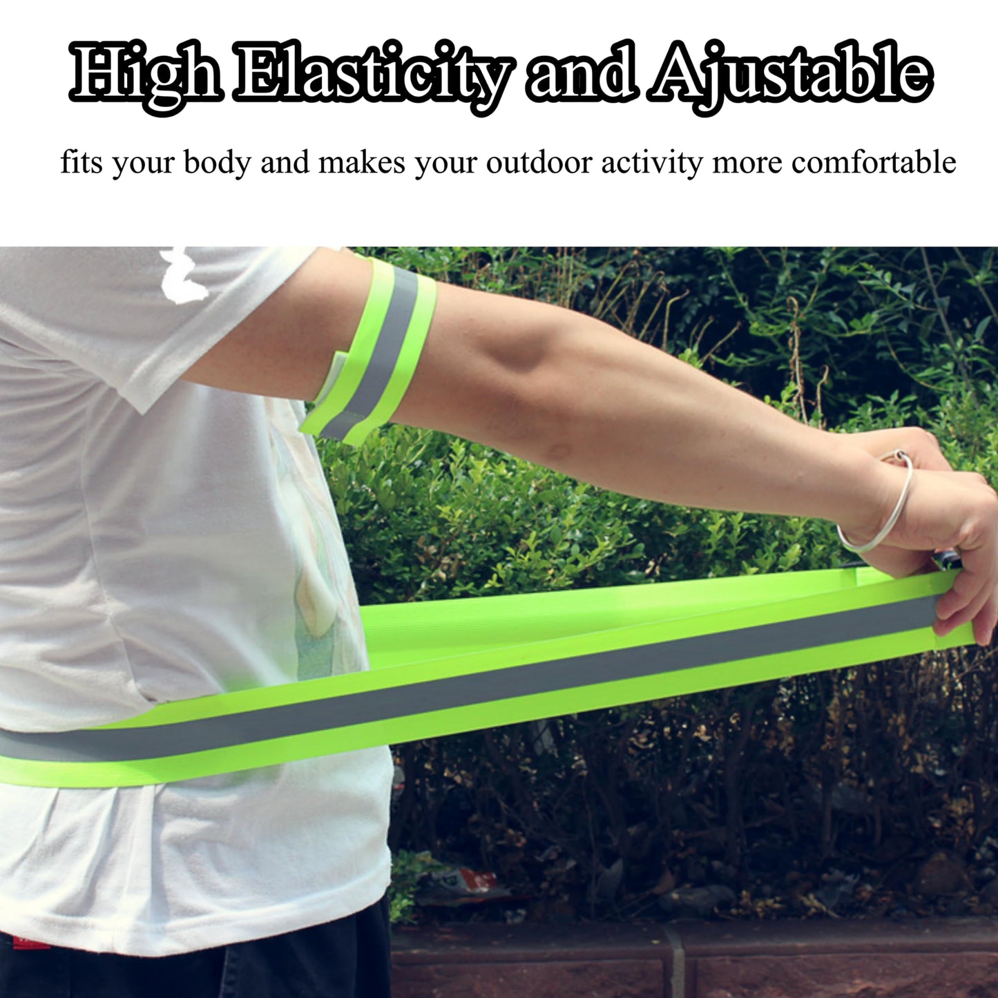 K-FINE Running Vest for Women and Men Reflective Vest Reflective Running Equipment Include Gear,Belt and 2 Armbands Reflector Runner Vest for Biking or Walking at Night