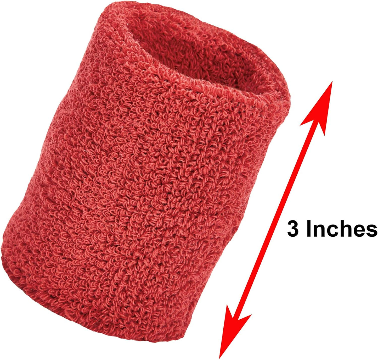 Unique Sports Wristbands / Sweatbands Pack of 12 (6 pair)