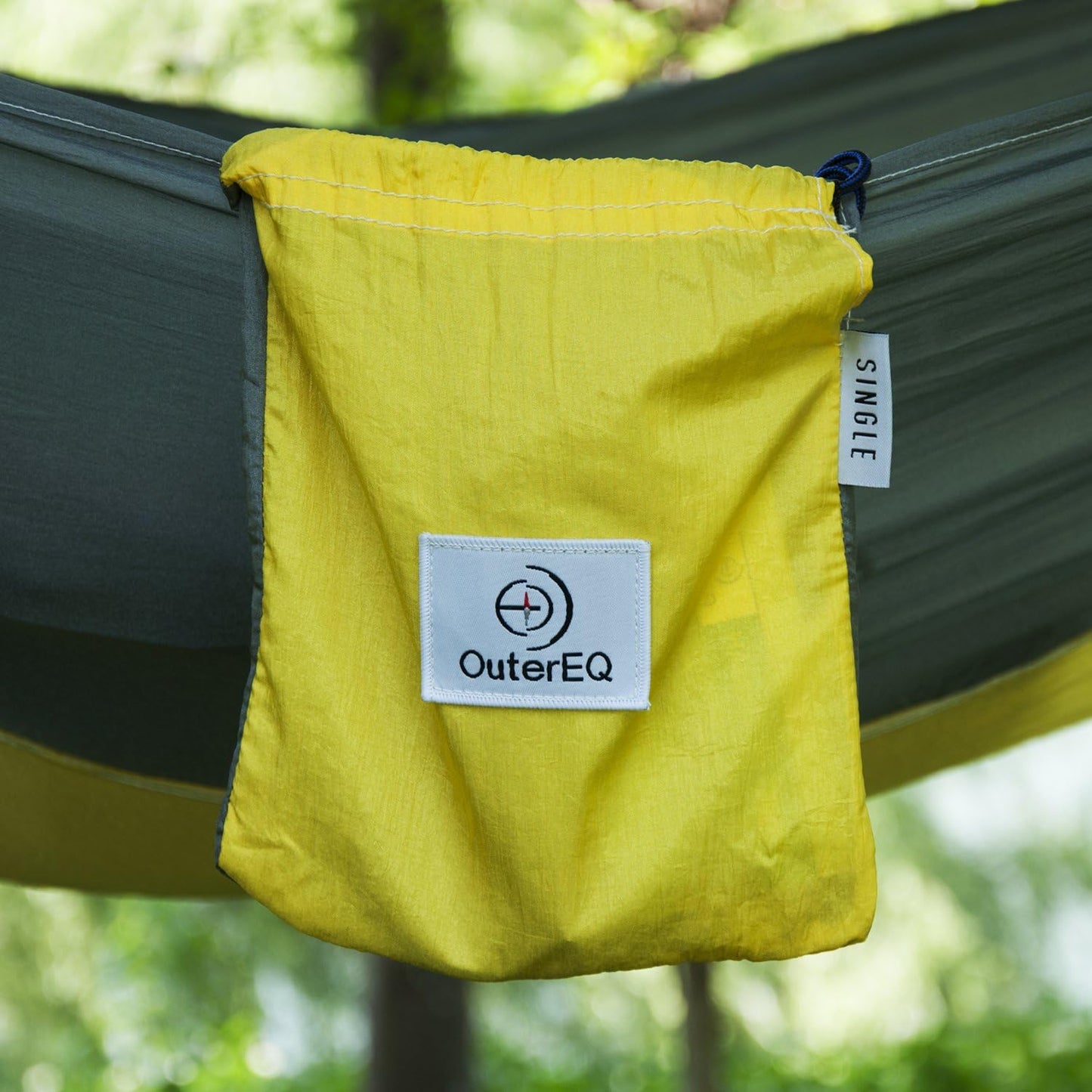 Portable Nylon Fabric Travel Camping Hammock Light Blue/Blue