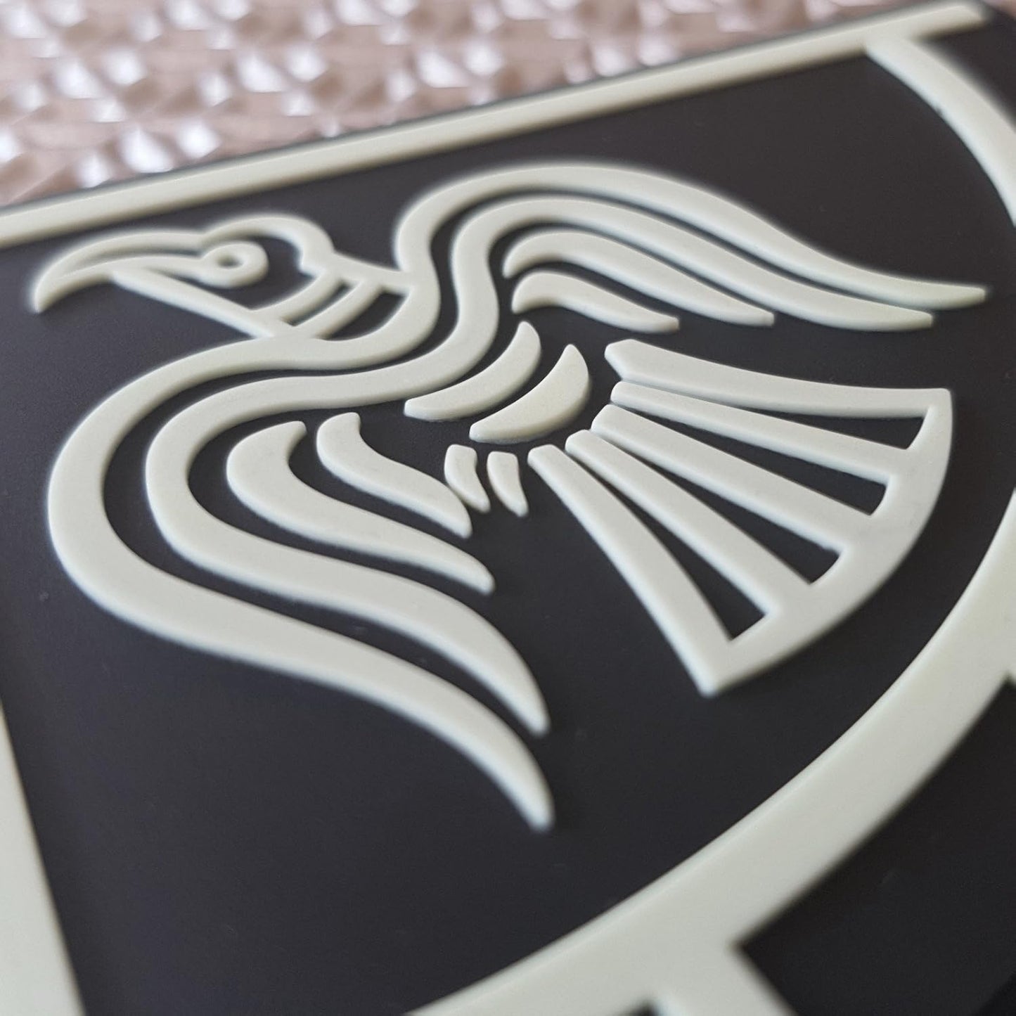 Norse Raven Banner PVC Patch Viking Patch Compatible with Velcro PVC Patches for Backpacks Viking Patches for Vests Viking Morale Patch Vikings Patch Norse Patches for Hats (Black and White Glow Dark)