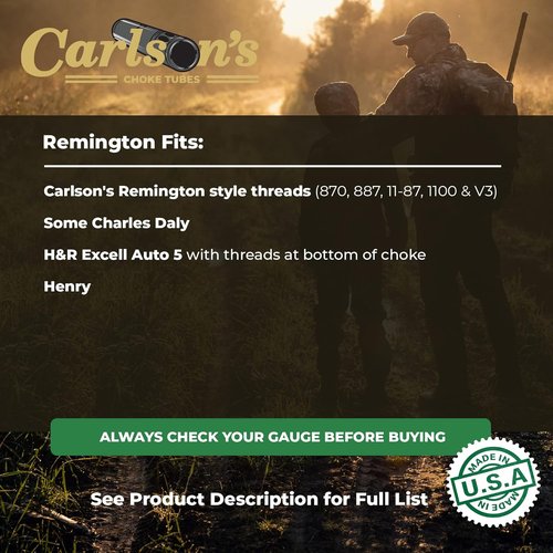 Carlsons Choke Tubes 12 Gauge for Remington [ Skeet | 0.725 Diameter ] Blued Steel | Blued Sporting Clays Choke Tube | Made in USA