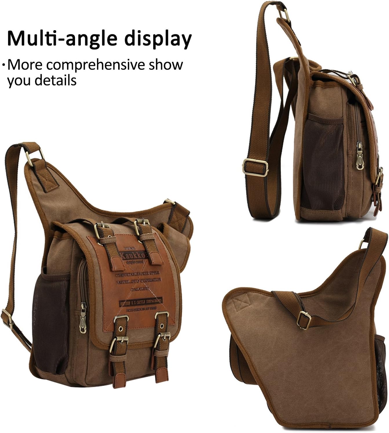 Fashion Shoulder Backpack Cross Body Bag Sling Bag Chest Pack Bag Chest Strap Bag One Strap Sport Bag Backpack Men/Women Cycling Hiking Camping Outdoor Travel Bag Canvas Black