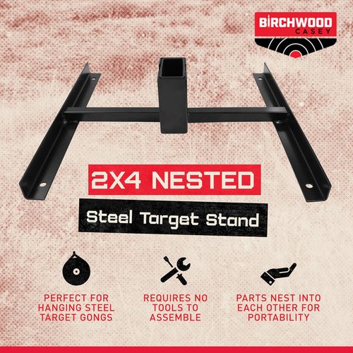 Birchwood Casey 2x4 Nested Steel Shooting Target Stand for Hanging Gong Targets