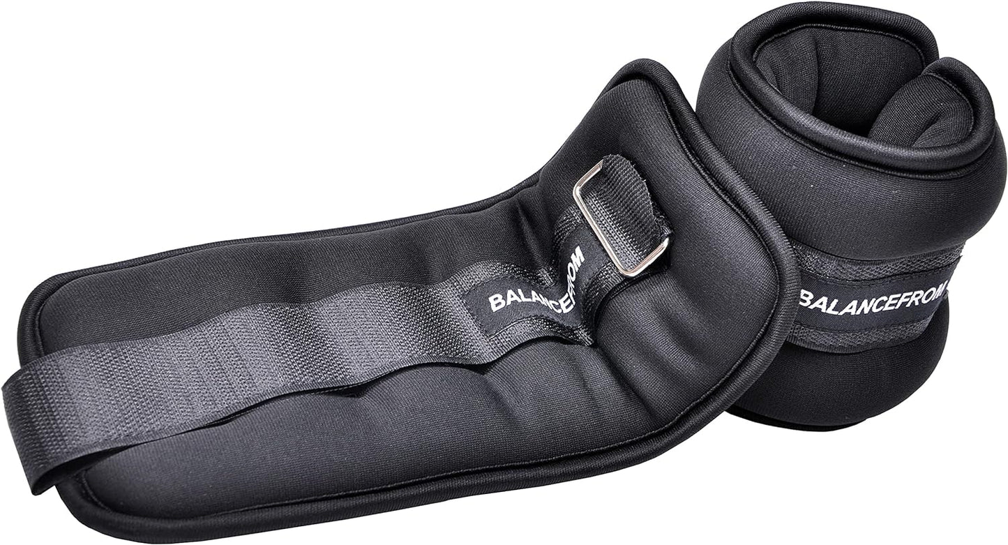 Fully Adjustable Ankle Wrist Arm Leg Weights, 1-20LBS, Multiple Options