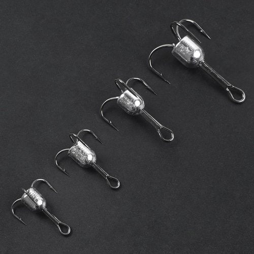 Snagging Hooks Snagging Weighted Treble Hooks,5pcs/Pack Treble Fishing Hooks 4 Sizes 1oz,1.25oz,1.5oz,2.5oz for Saltwater Freshwater (5/0-5pcs)