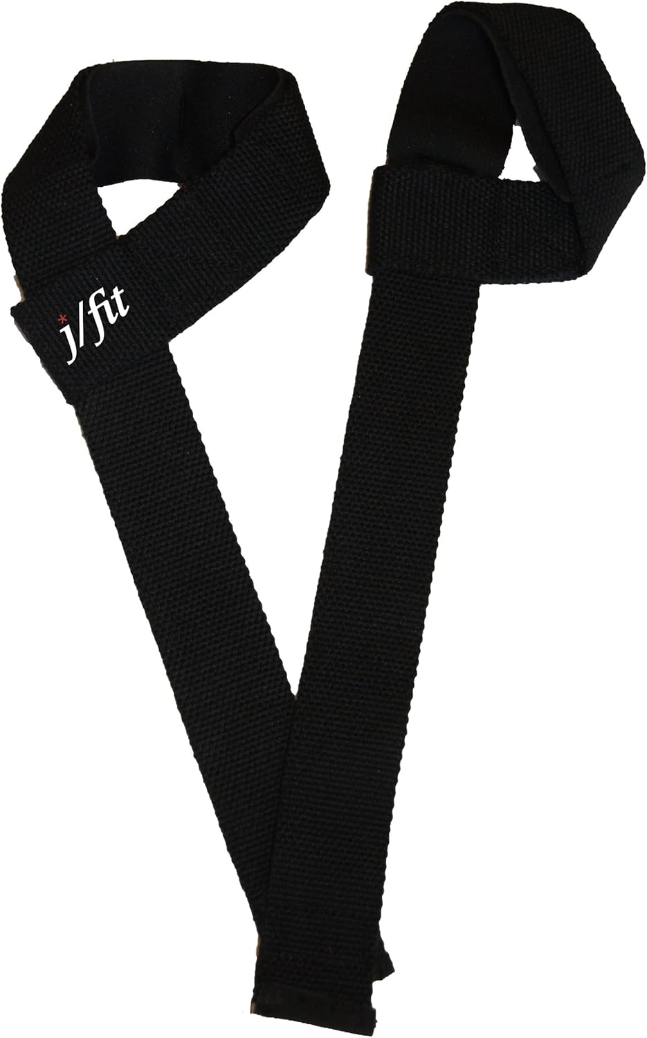 JFIT Padded Weight Lifting Straps, Black