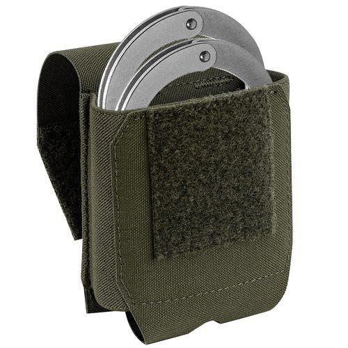 Handcuff Pouch, Molle Handcuffs Holder Hoslter Nylon Cuff Pouches Case for Duty Belt Tactical Vest Police Law Enforcement Security Officer Accessories fits Most Hand Cuffs - Ranger Green