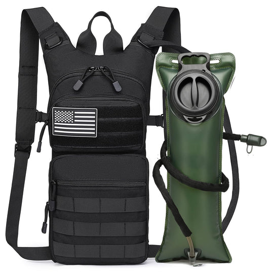 ATBP Insulated Water Hydration Pack Bag with 3L TPU Bladder Tactical Molle Hydration Backpack for Hiking Cycling Running