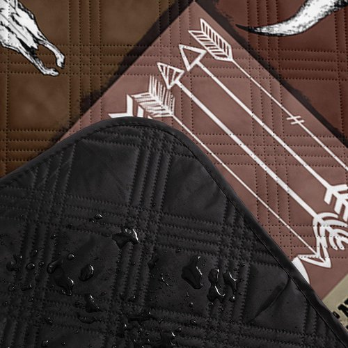 Smell Sunshine Outdoor Picnic Blanket,Portable Sandproof Waterproof Picnic Mat,West Cowboys Printed Camping Beach Mat for Sand and Wet Grass Hiking (Western Cowboy S)