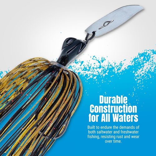 Reaction Tackle Lead Breaker Jigs (Pack of 3) 1/4 oz - Black/Blue