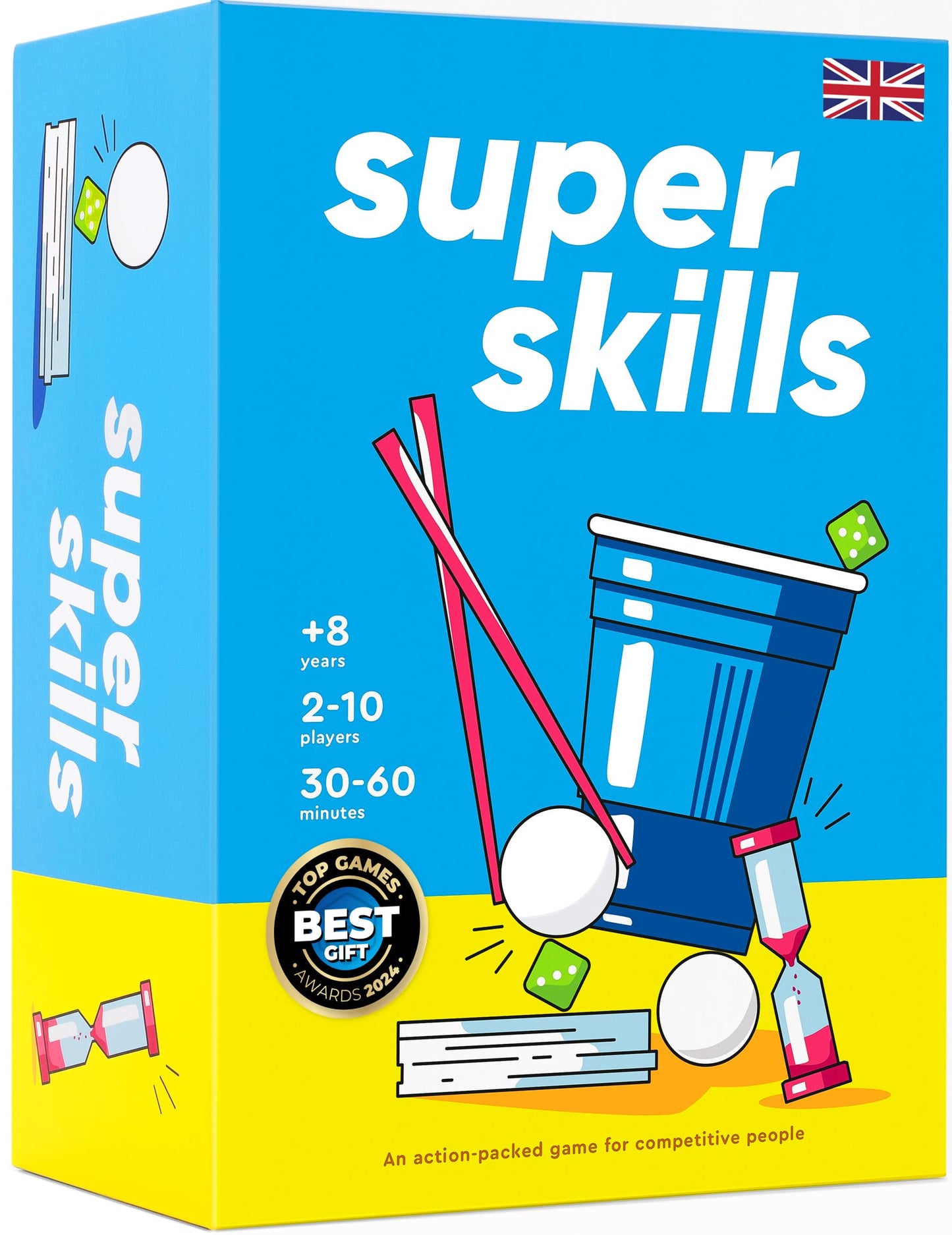 Super Skills - Action Game for Competitive People - Beat Your Friends at 120 Challenges - Fun Group Activity for Family Night or Party with Kids, Teen
