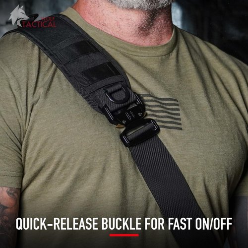 WOLF TACTICAL EDC Sling Bag - Concealed Carry Shoulder Bag for Range, Travel, Hiking, Outdoor Sports (Black Camo)