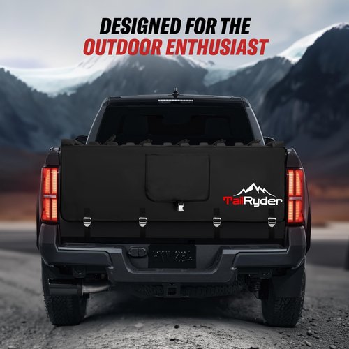 Truck Bike Tailgate Pad for 5 Bikes Bed Rack Holder Featuring Reversed Straps and Premium Metal Buckles for Enhanced Durability