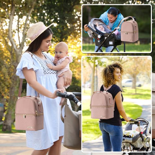 BABEYER Breastmilk Cooler Bag with Ice Pack