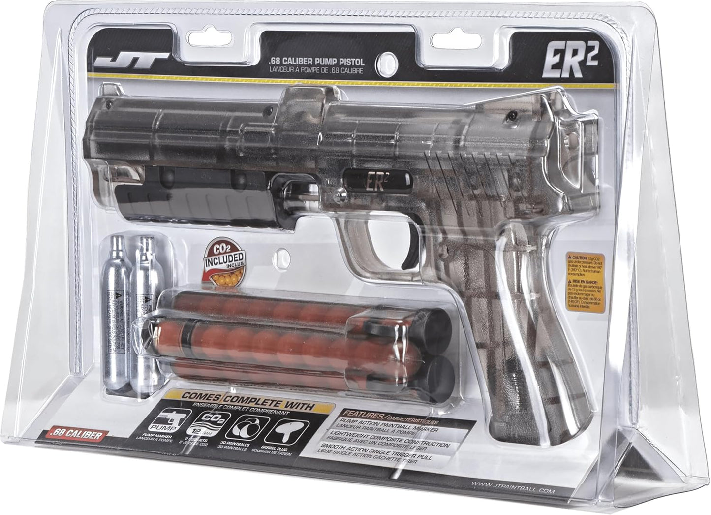 JT ER2 Pump Pistol RTS Kit - Clear, Lightweight & High-Performance Airsoft Gun