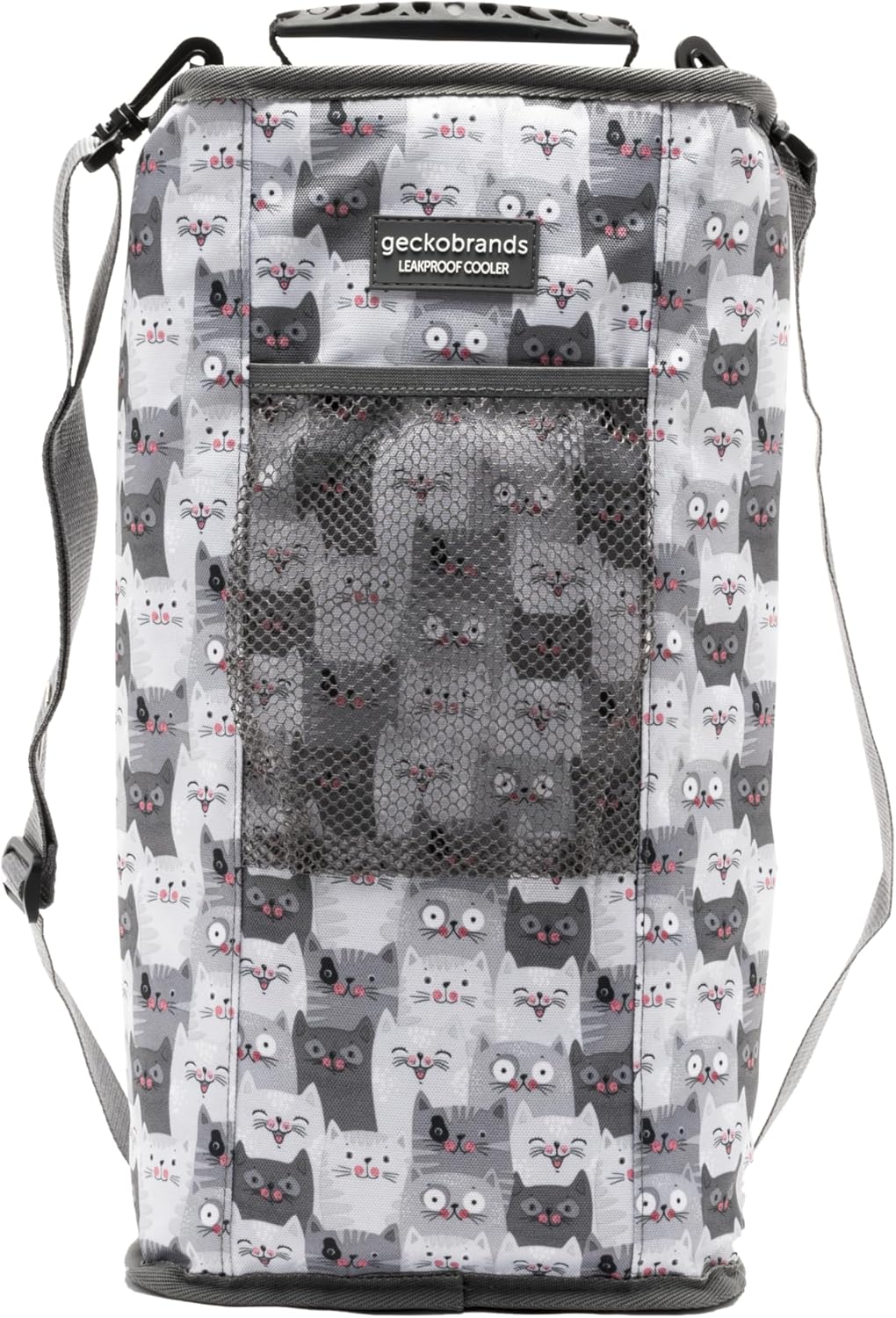 geckobrands Verticool Cooler - Insulated Portable Soft Cooler Bag with Adjustable Shoulder Strap, Holds 9 Cans or 2 Wine Bottles, Perfect for Beach, Picnics, and Outdoor Activities