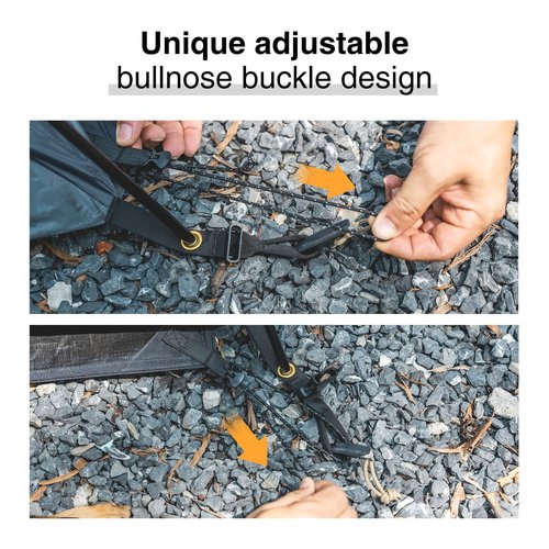 ONETIGRIS Waterproof Heavy Duty Mat, Moisture-Proof Tent Footprint Durable Multifuntional for Camping Backpacking, Black 80" x49“