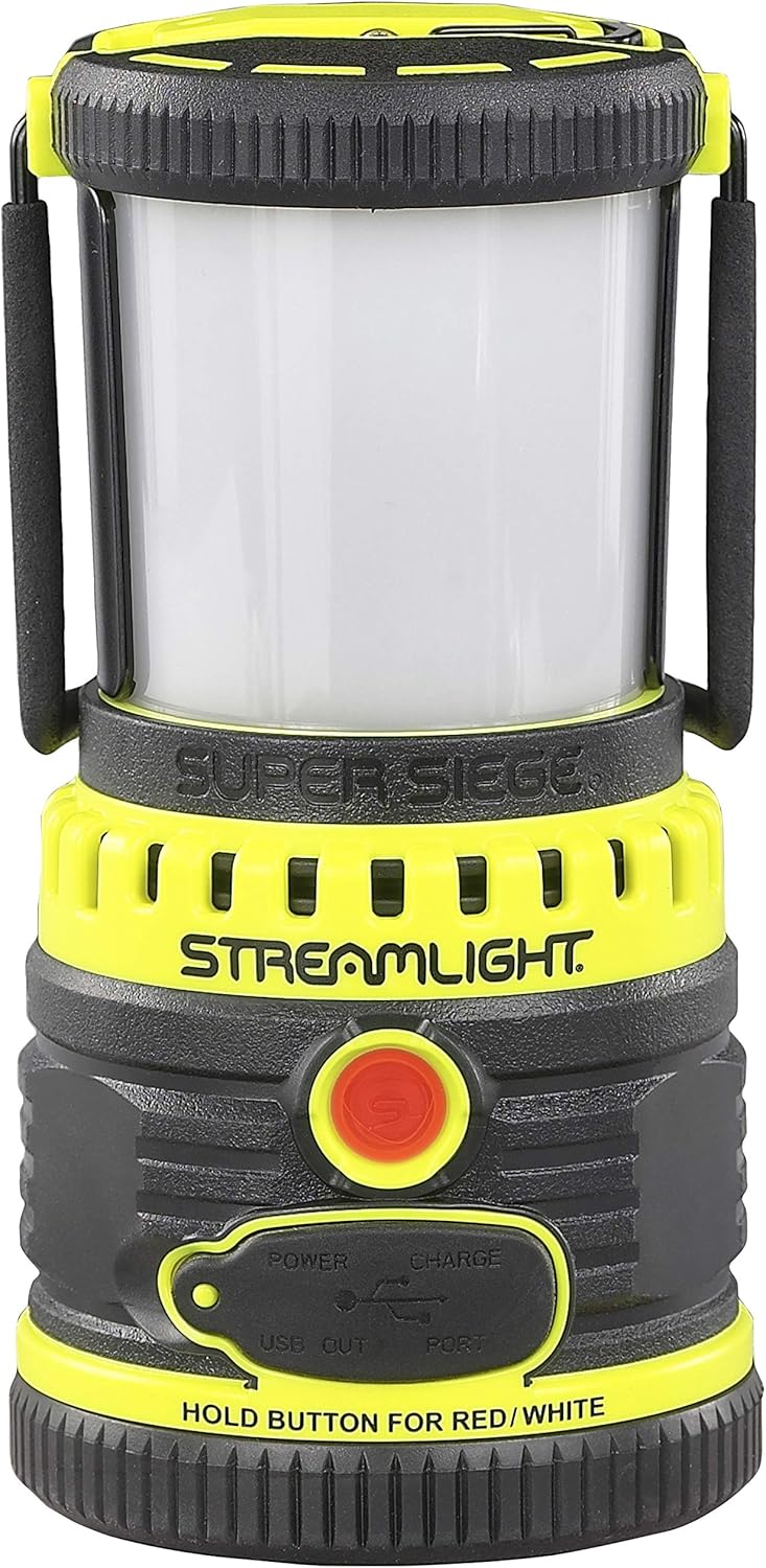 Streamlight 44931 Siege 540-Lumen Compact D Alkaline Outdoor Hand Lantern/Flashlight Combo, Coyote