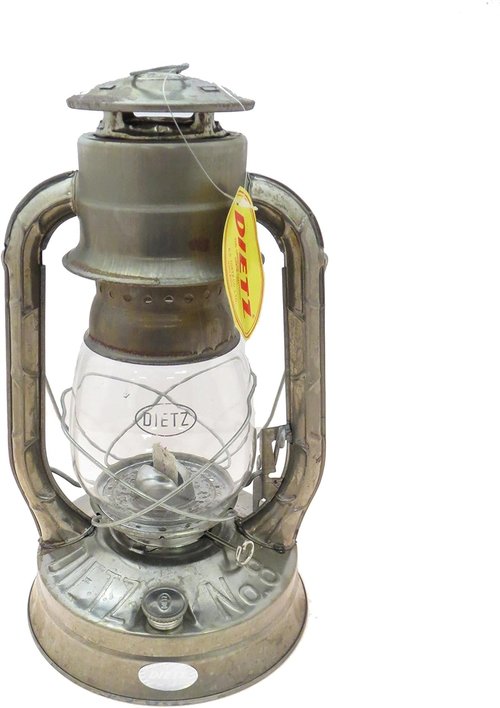 Dietz #8 Air Pilot Oil Burning Lantern (Black with Gold)
