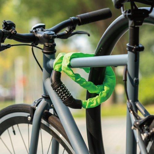 Via Velo Bike Chain Lock, 5-Digit Resettable Combination Heavy Duty Anti-Theft Bicycle Lock, 2.95 Ft Security Bike Locks for Scooter, Motorcycle, Gate, Fence, Valuables Etc