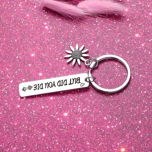 ZQEOU Workout Keychain Fitness Trainer Gift Yoga Workout Keychain Exercise Keychain Fitness Center Keychain, Workout Keychain, Standard