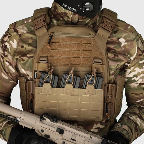VOTAGOO GEAR Tactical Vest, Quick Release Lightweight Airsoft Vests, Adjustable Breathable Weighted Vest