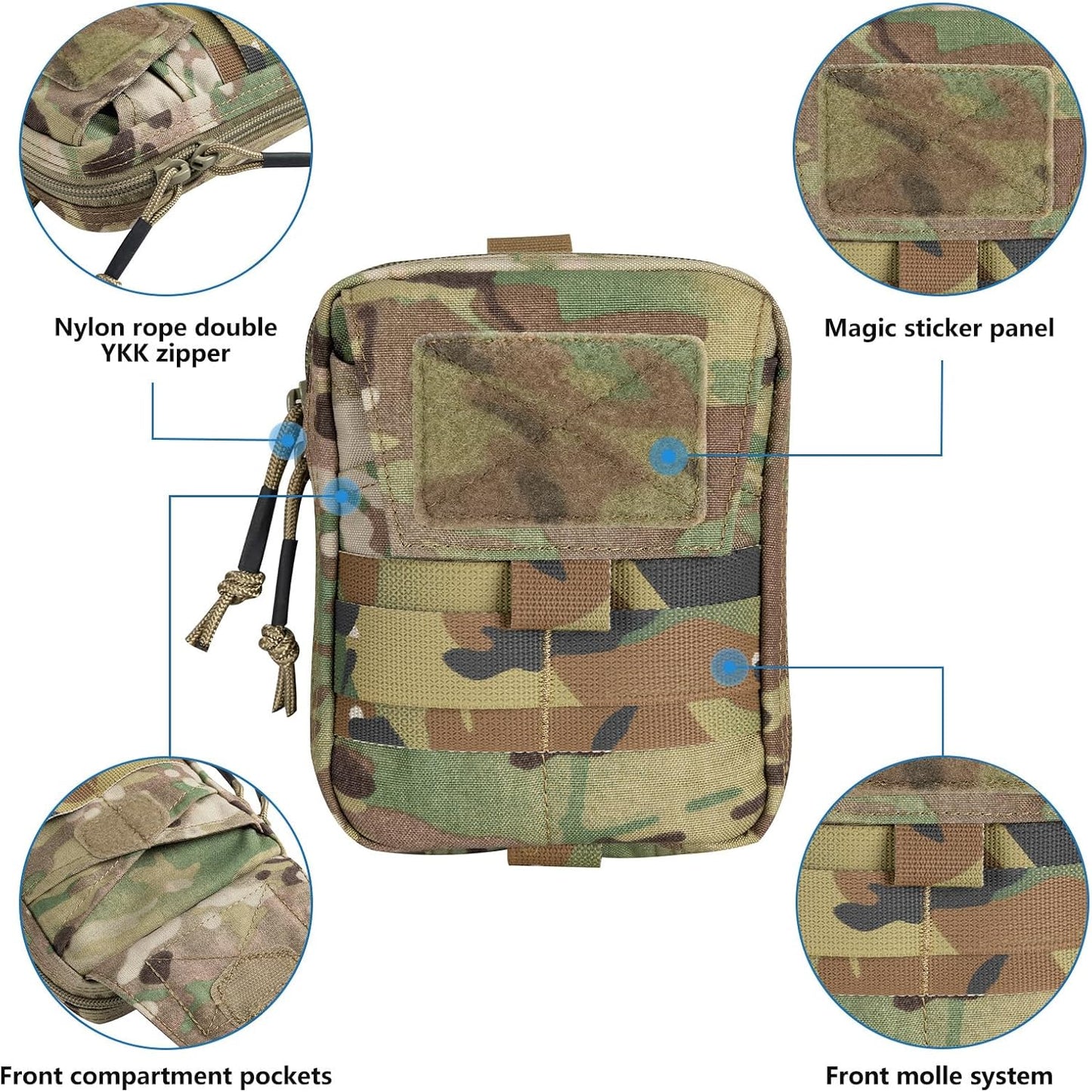 EXCELLENT ELITE SPANKER Molle Admin Pouch Military Utility Tool Pouch EDC Molle Pouchs Gadget Waist Bags