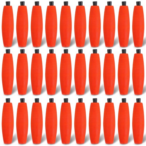 SILANON Peg Floats Fishing Bobbers,Foam Cigar Fishing Floats Bobbers Catfish Floats Slip Fishing Cork Bobbers with Pipe Plug for Catfish Santee Rig Freshwater Saltwater Fishing