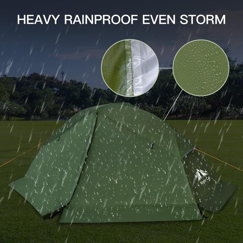 Night Cat 1-Person Camping Tent: Lightweight Waterproof Hiking Tent for Adult Cot Not Included